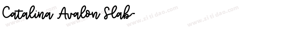 Catalina Avalon Slab字体转换